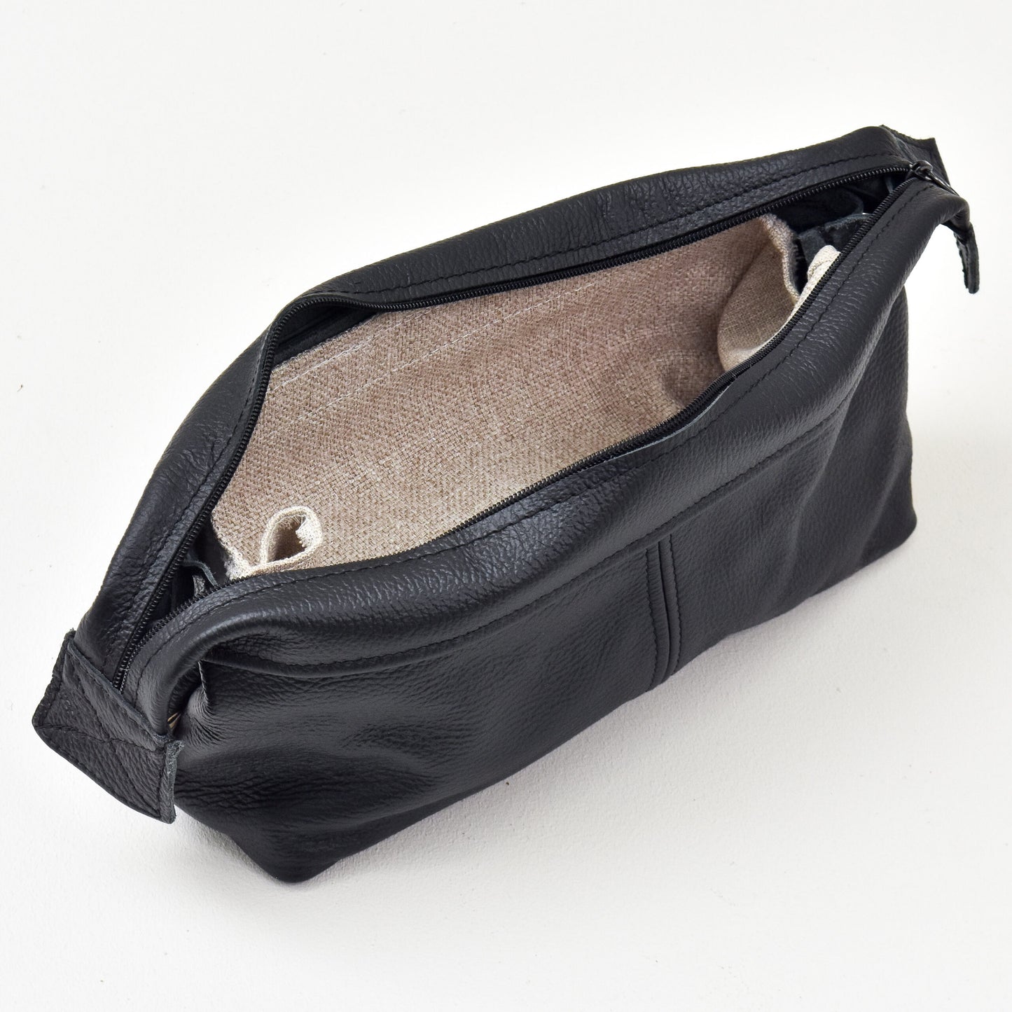 Unisex Leather Toiletry Bag