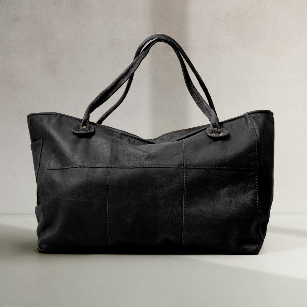 Oversized Leather Tote Bag