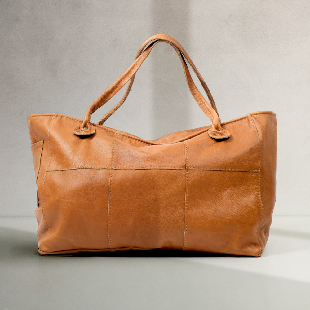 Oversized Leather Tote Bag