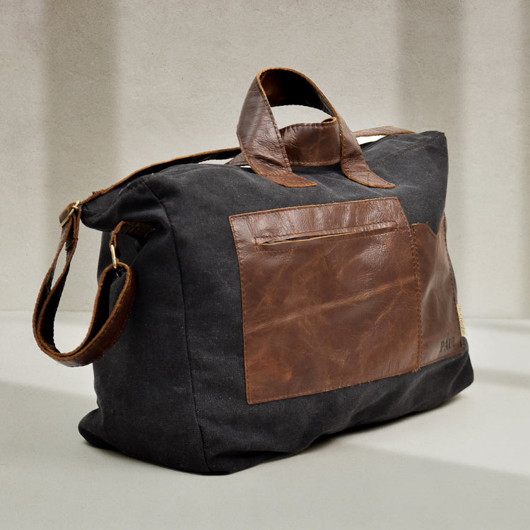 Canvas and Leather Duffel Bag – Die Ontsnapsak