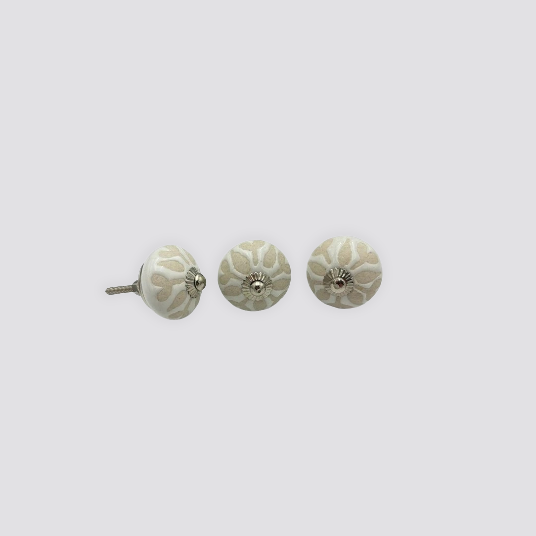 Round Cutting Doorknob 5 Heart 5 Leaf