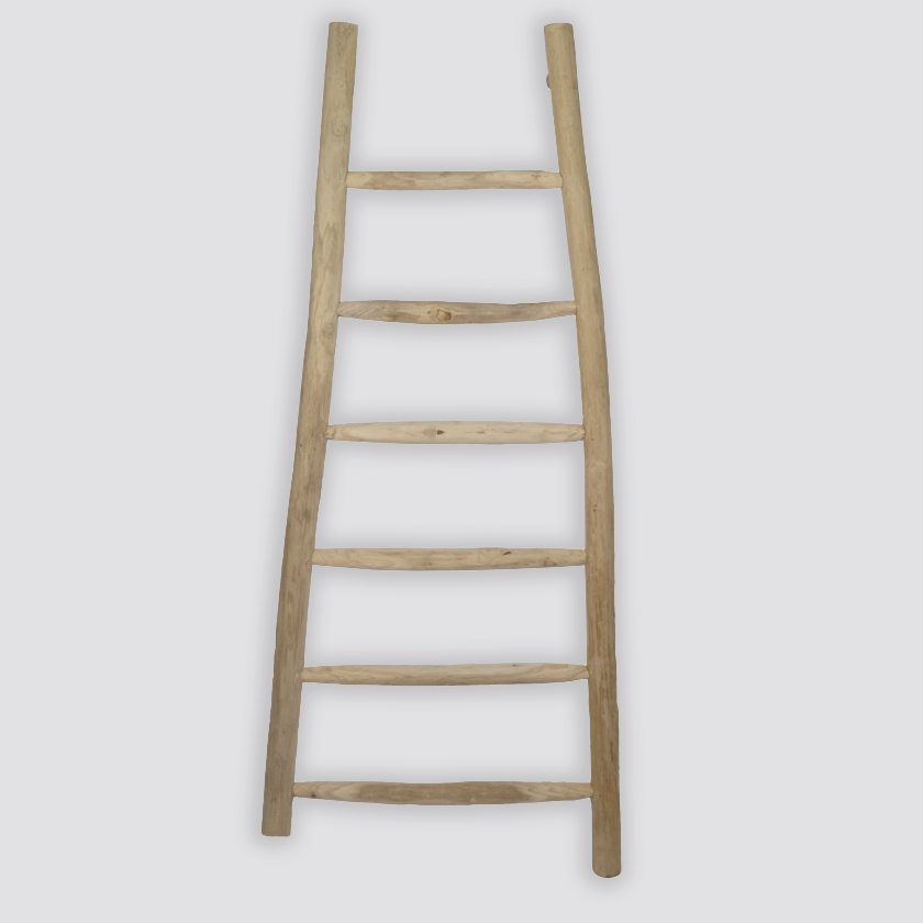 Rustic Wood Pole Ladder