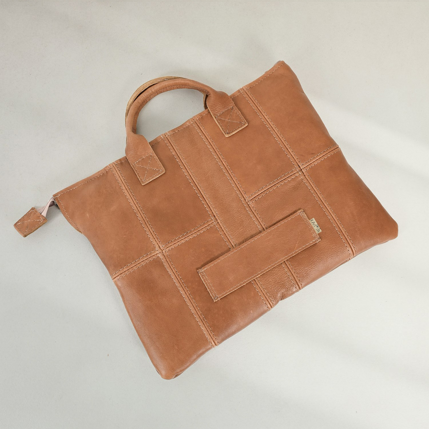 Leather Laptop Pouch with handle