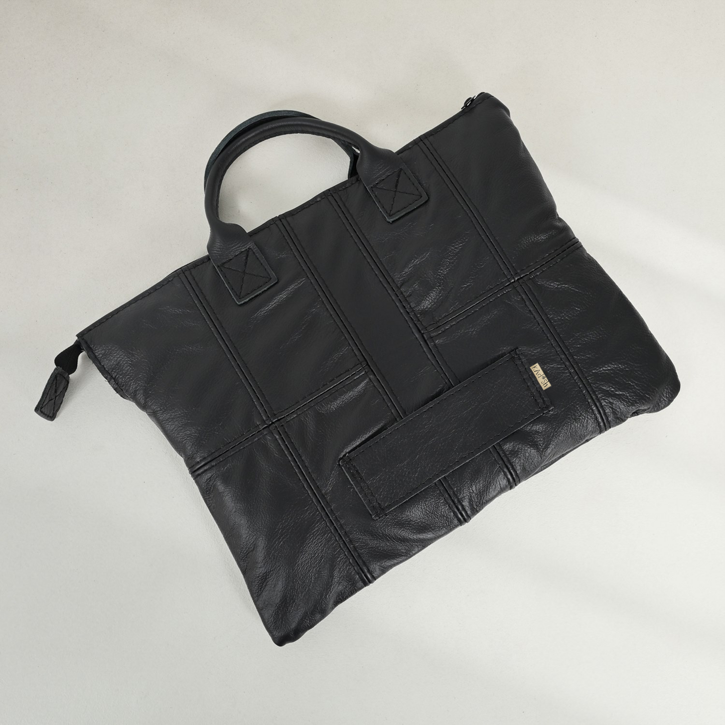 Leather Laptop Pouch with handle