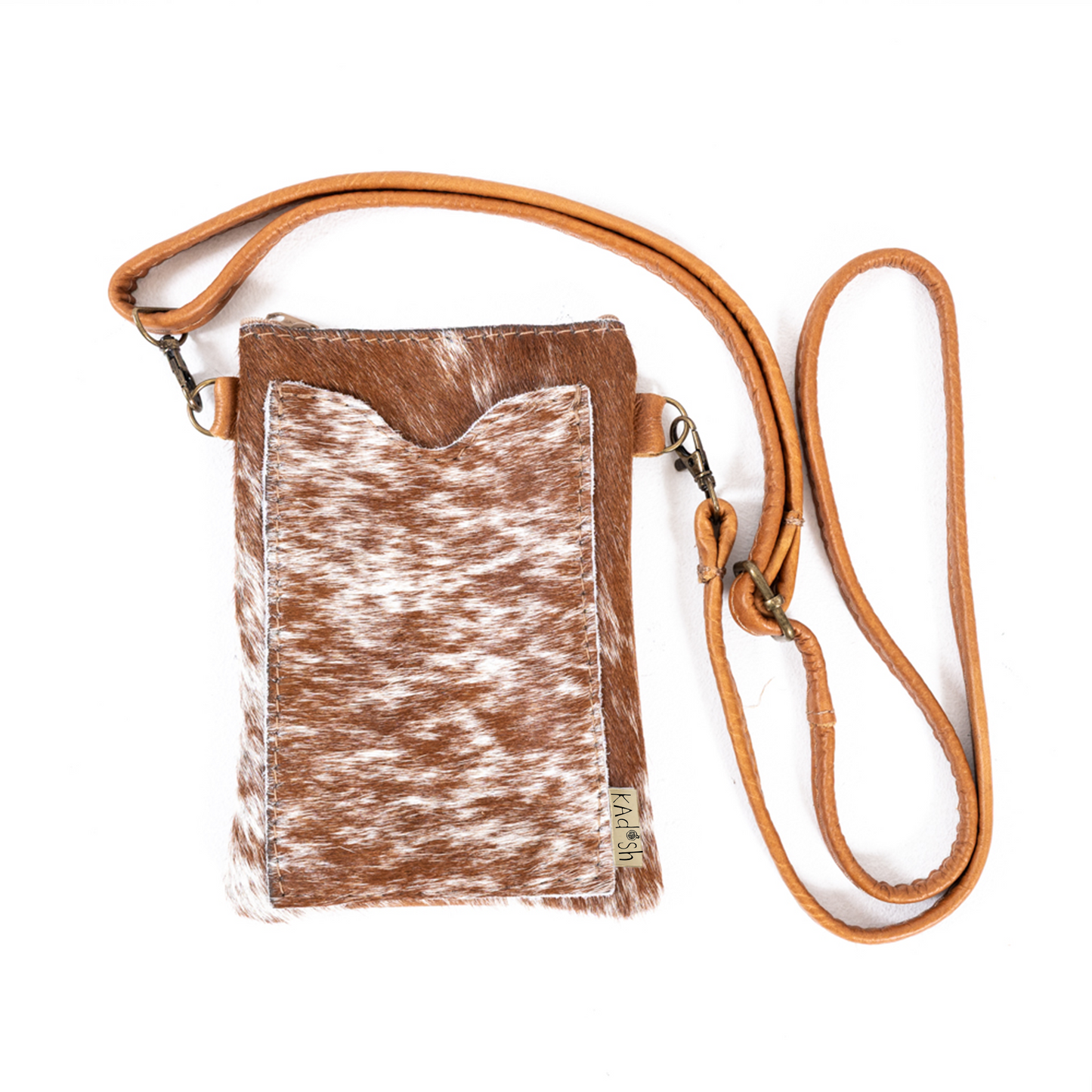 Cross body Leather Cellphone Pouch