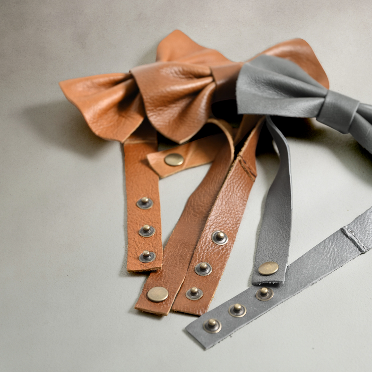 Leather Bow Tie
