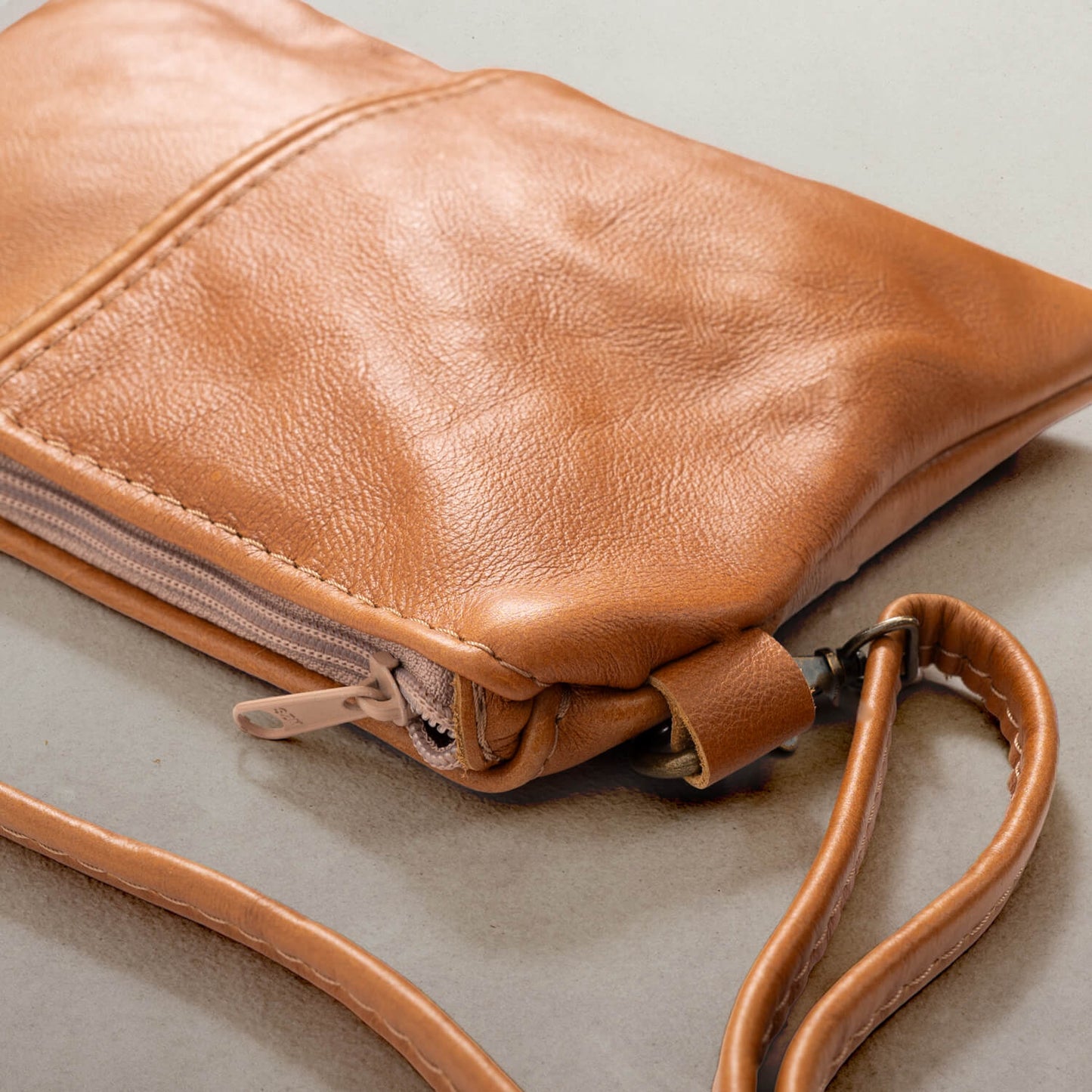 Leather Clutch Crossbody Bag - The Andie