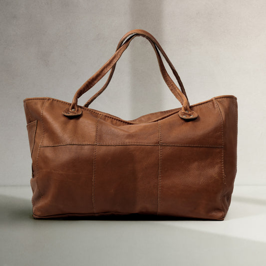 Oversized Leather Tote Bag