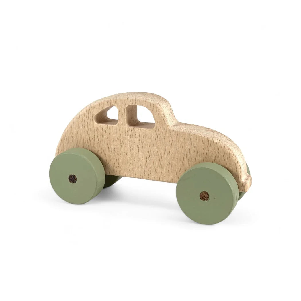 Wooden Beetle push and go Car