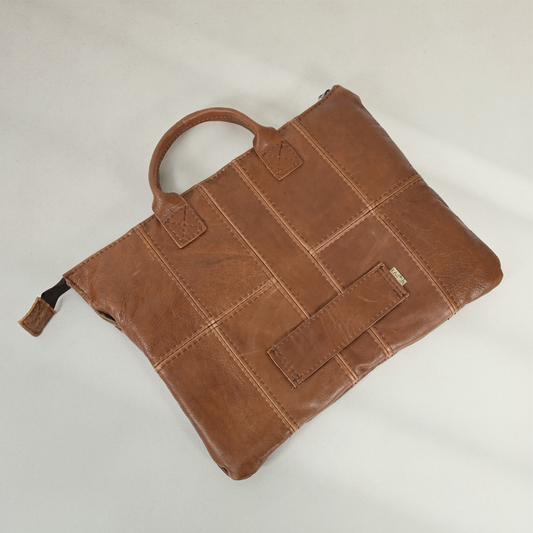 Leather Laptop Pouch with handle