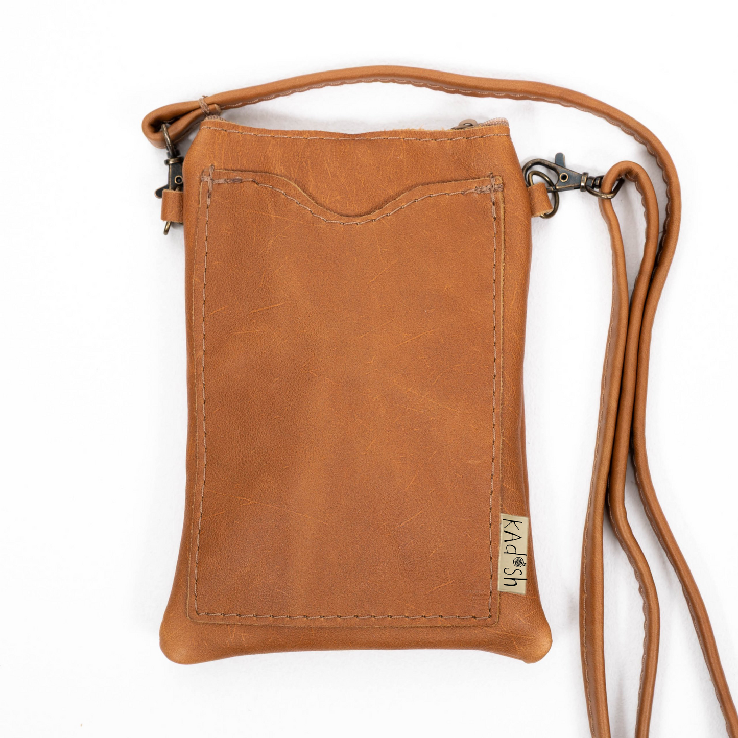 Cross body Leather Cellphone Pouch